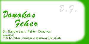 domokos feher business card